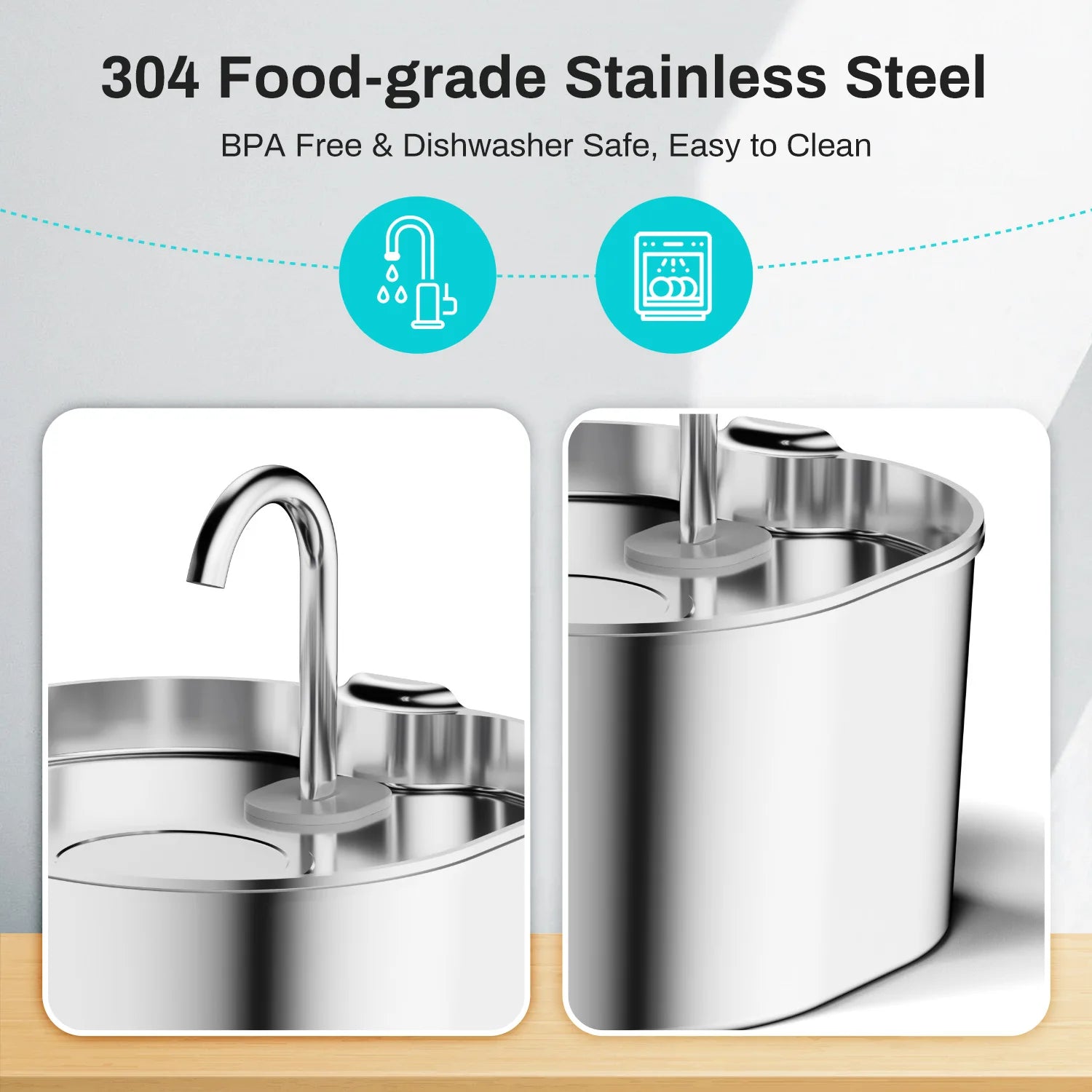Petura HydroFlow™ — Stainless Steel Smart Water Fountain