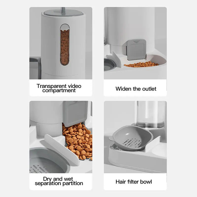 Petura AquaFlow™ — Automatic Water & Food Dispenser