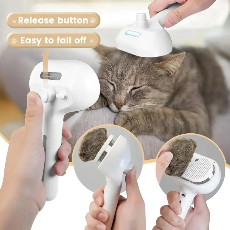 Petura SteamBrush™ — 3-in-1 Electric Dematting & Massage Comb