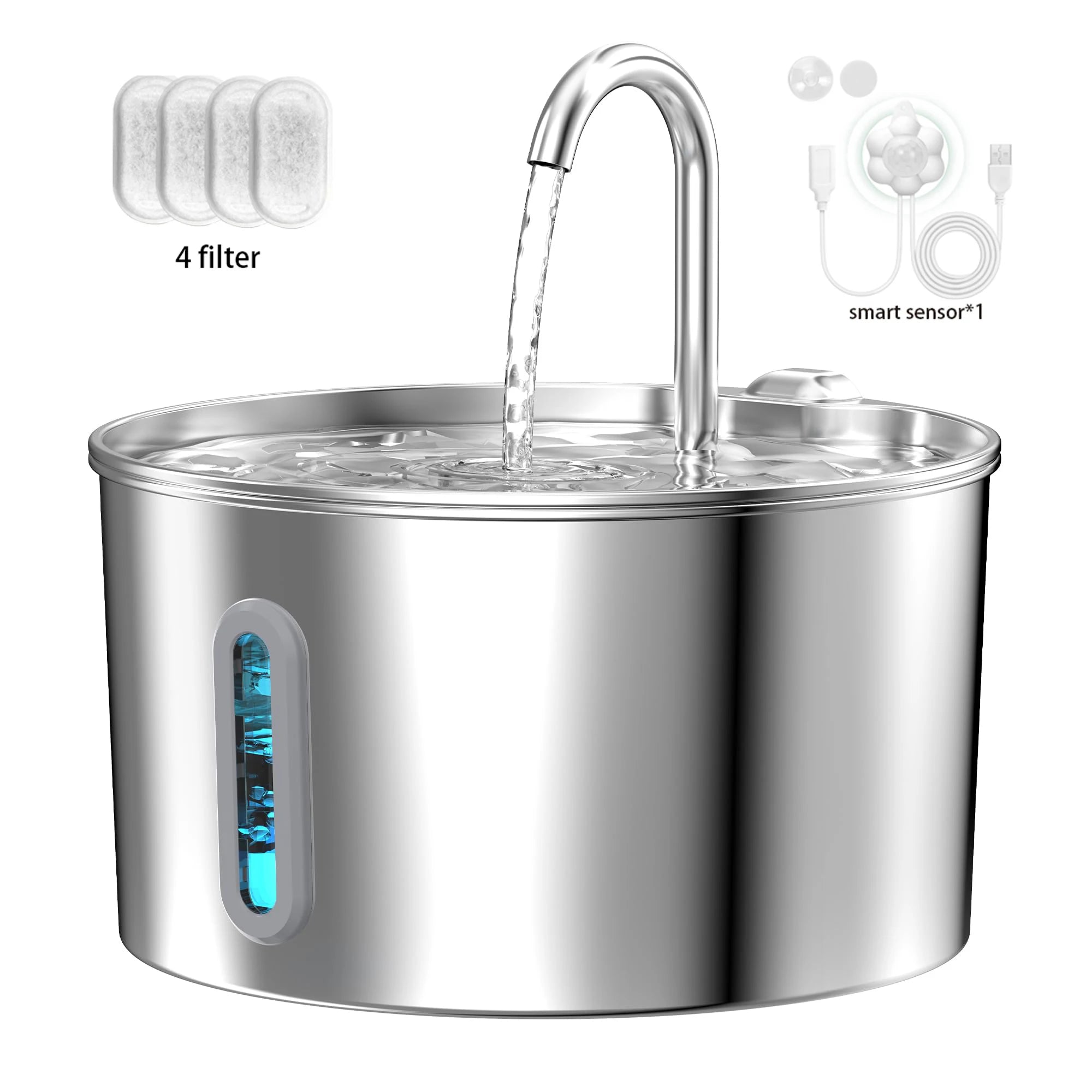 Petura HydroFlow™ — Stainless Steel Smart Water Fountain