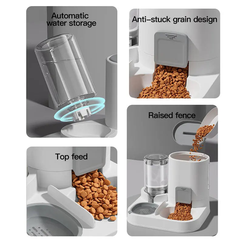 Petura AquaFlow™ — Automatic Water & Food Dispenser