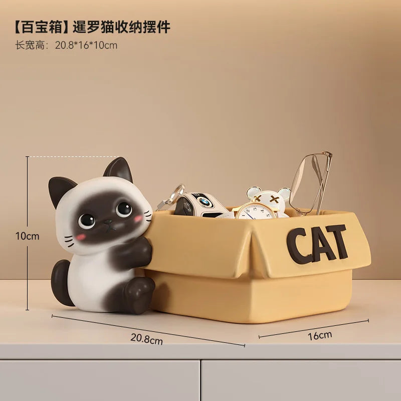 Petura LuxCat™ — Siamese Cat Decorative Tray & Ornament