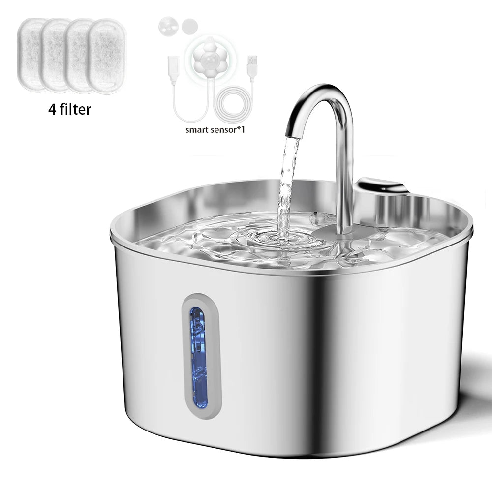 Petura HydroFlow™ — Stainless Steel Smart Water Fountain